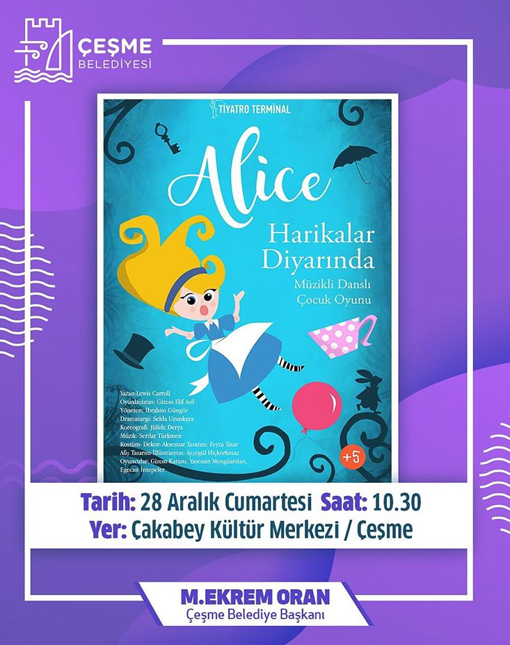 Alice Harikalar Diyarında 'Çeşme Çakabey Kültür Merkezi'